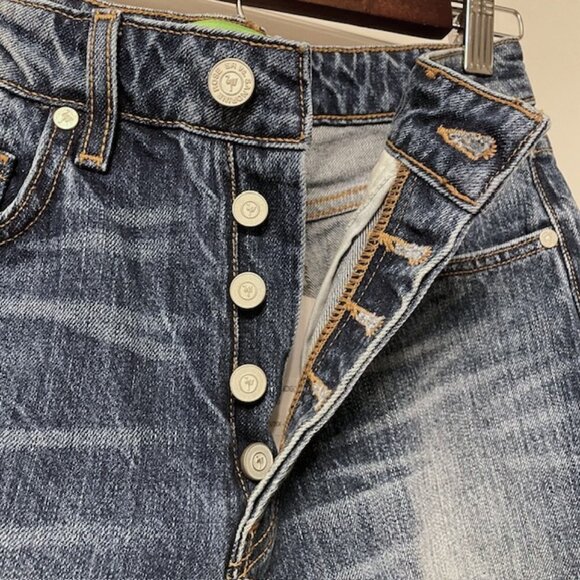 NWT Sandrine Rose Distressed Straight Leg Jeans Size 26 - Picture 4 of 15